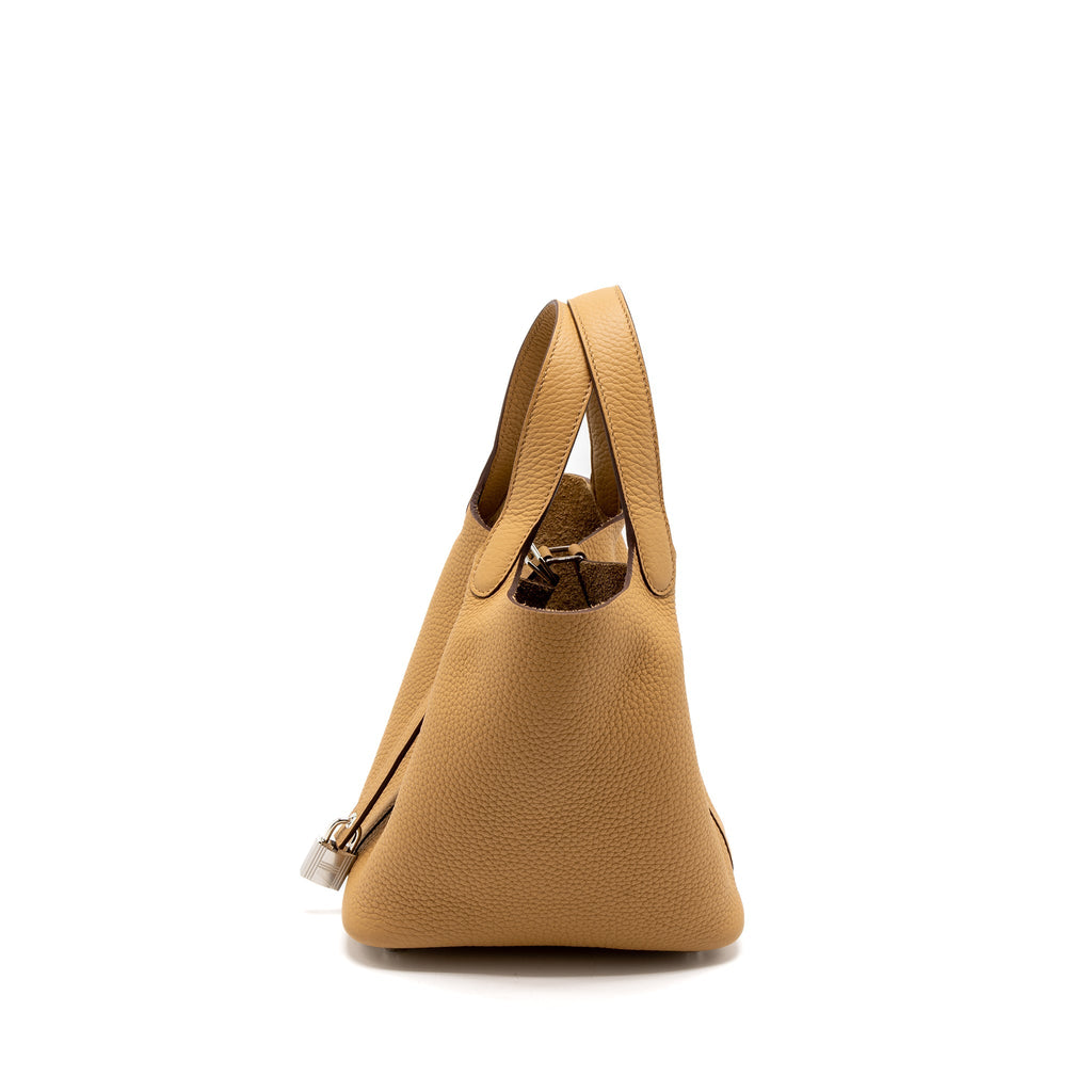Hermes Picotin 18 Clemence Biscuit SHW
