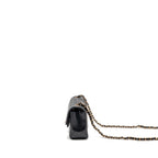 CHANEL MINI RECTANGULAR FLAP BAG LAMBSKIN BLACK RGHW (MICROCHIP)