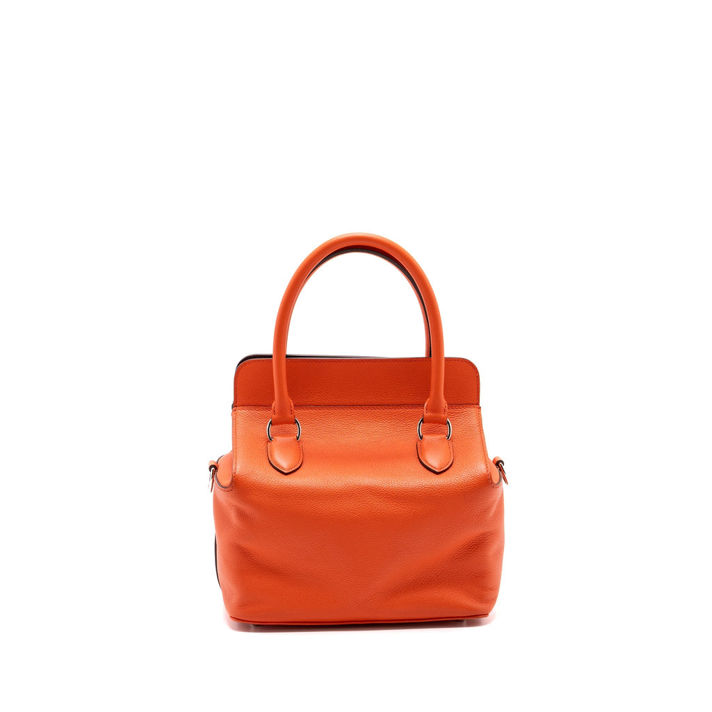 Hermes toolbox 20 evercolor orange poppy / Bordeaux SHW