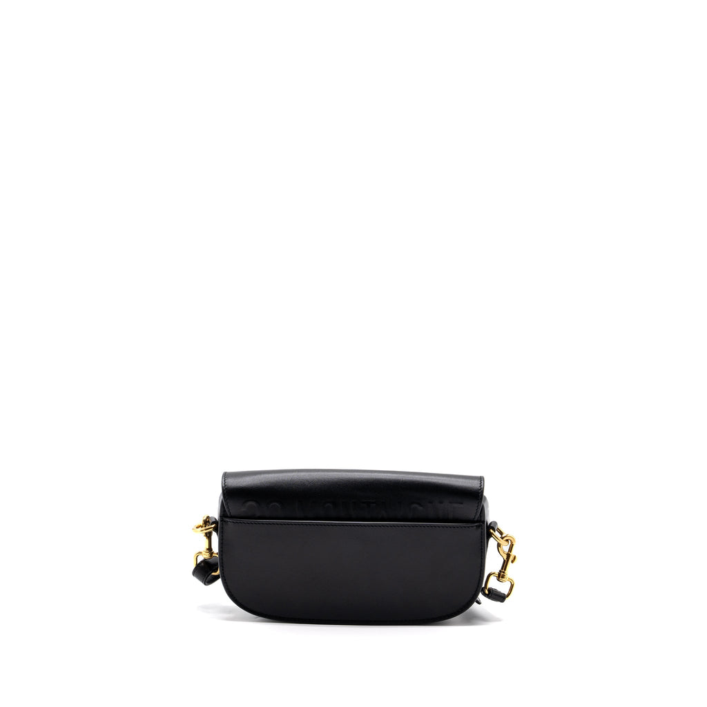 DIOR BOBBY EAST-WEST BAG BOX CALFSKIN BLACK GHW