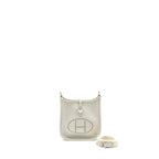 HERMES MINI EVELYNE CLEMENCE NEW WHITE SHW
