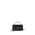 CHANEL TOP HANDLE MINI WALLET ON CHAIN FLAP BAG LAMBSKIN BLACK SHW (MICROCHIP)