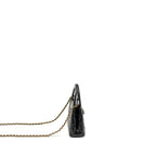 CHANEL 24A MINI SHOPPING TOTE/ MINI KELLY CALFSKIN BLACK GHW (MICROCHIP)