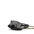 Chanel 25k Medium Bow Bag Lambskin Black GHW (microchip)