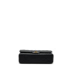 CHANEL MEDIUM CLASSIC DOUBLE FLAP BAG CAVIAR BLACK GHW