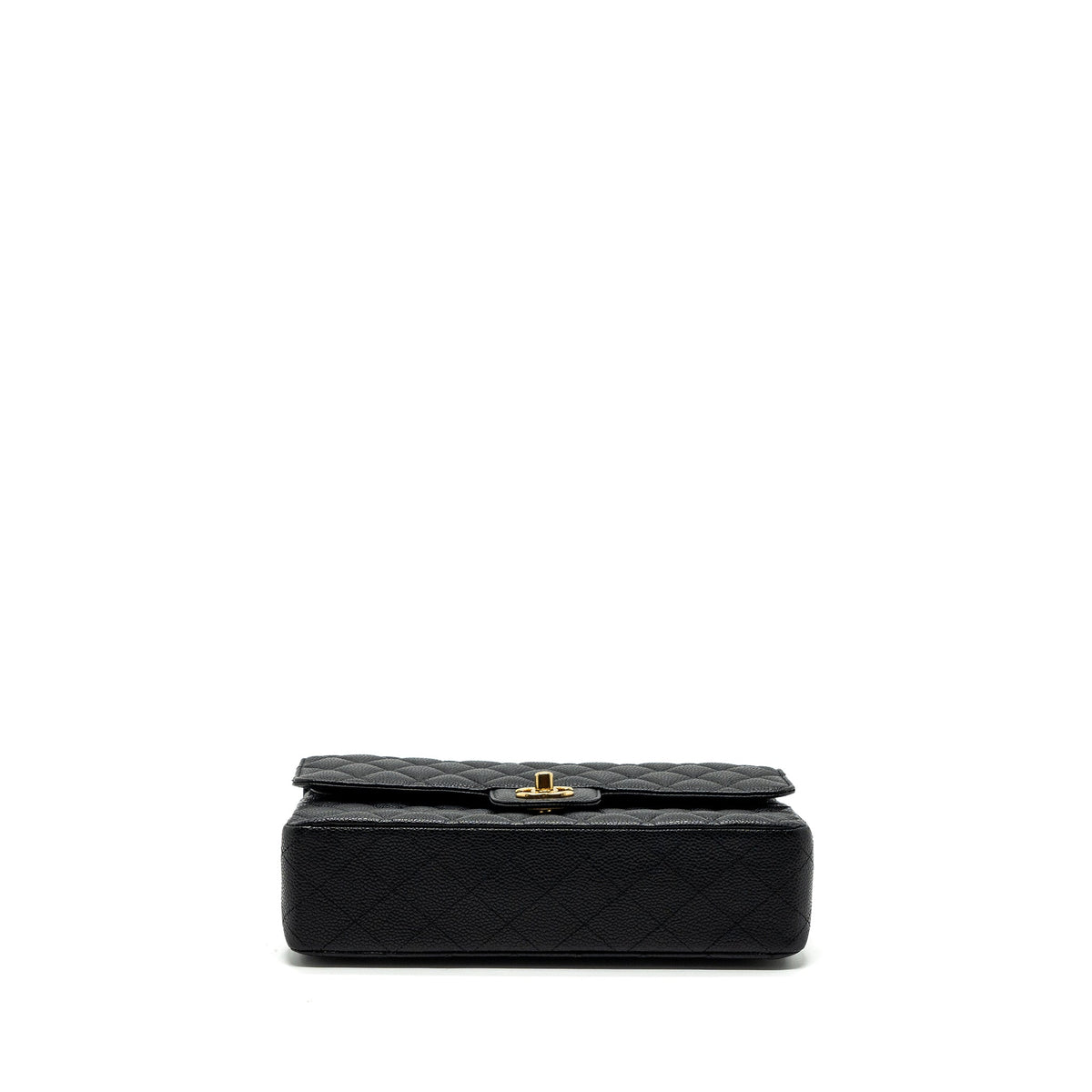 CHANEL MEDIUM CLASSIC DOUBLE FLAP BAG CAVIAR BLACK GHW
