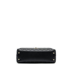 CHANEL LARGE COCO HANDLE CAVIAR BLACK LGHW (MICROCHIP)