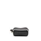 CHANEL SMALL CHEVRON GABRIELLE HOBO BAG CALFSKIN BLACK MULTICOLOUR HARDWARE