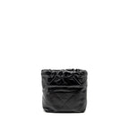 CHANEL 23K MINI 22 BAG SHINY CALFSKIN BLACK GHW (MICROCHIP)