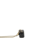 CHANEL PEARL CRUSH MINI VANITY CASE LAMBSKIN BLACK GHW
