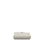 CHANEL BOY WALLET ON CHAIN CAVIAR WHITE LGHW (MICROCHIP)