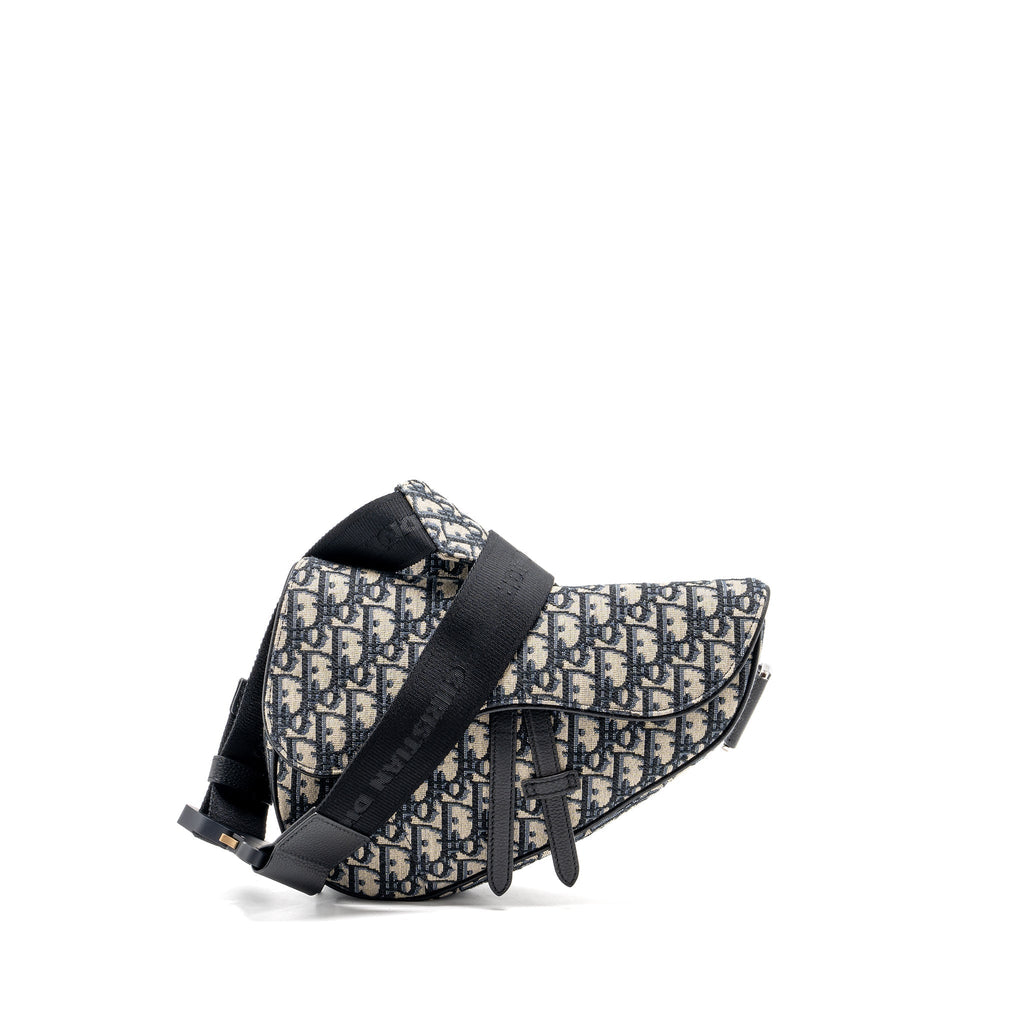 DIOR HOMME SADDLE BAG DIOR OBLIQUE JACQUARD MULTICOLOUR HARDWARE
