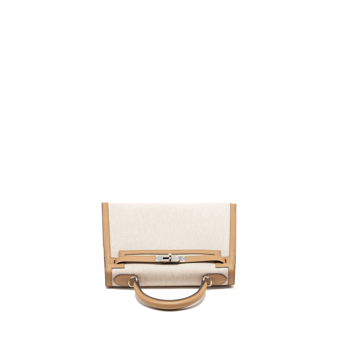 Hermes Kelly 28 Swift/Canvas Chai SHW