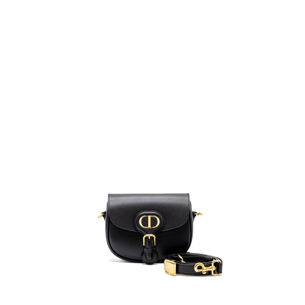 DIOR SMALL BOBBY BAG BOX CALFSKIN BLACK GHW