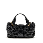 Chanel 25k Medium Bow Bag Lambskin Black GHW (microchip)