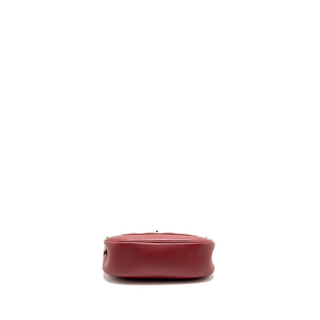 Hermes Berline Mini Swift K1 Rouge Grenat SHW