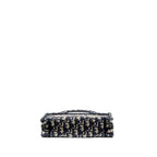 DIOR MINI BOOK TOTE BLUE OBLIQUE EMBROIDERY