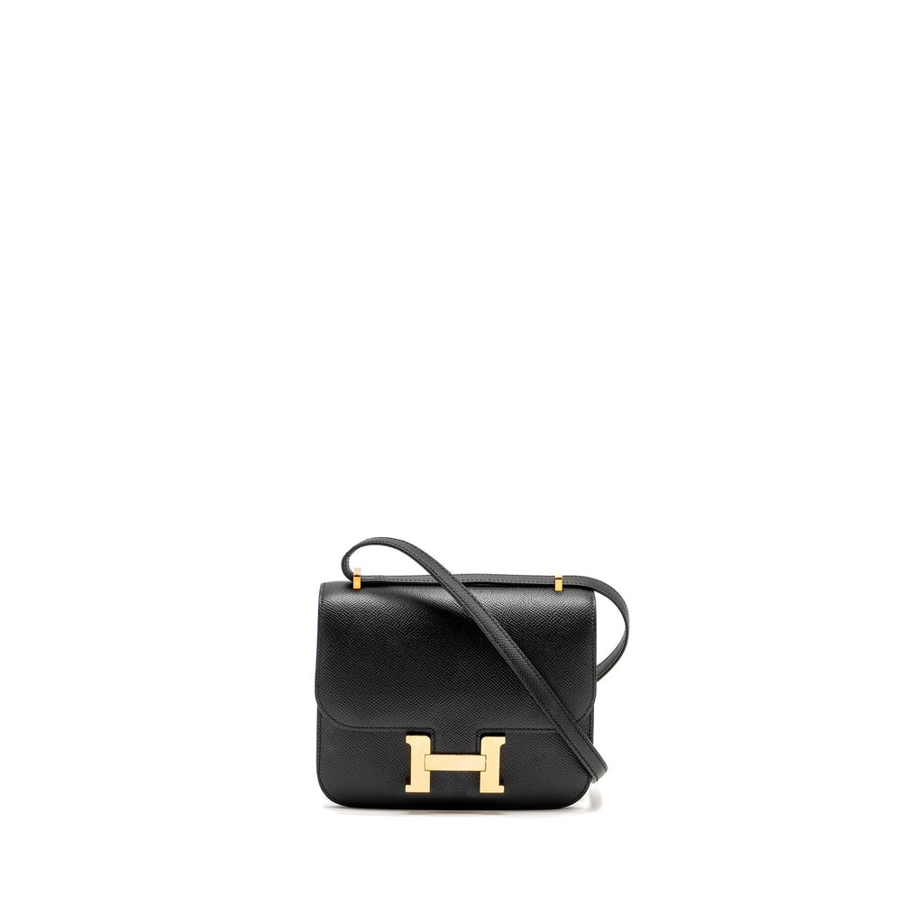 HERMES MINI CONSTANCE EPSOM BLACK RGHW