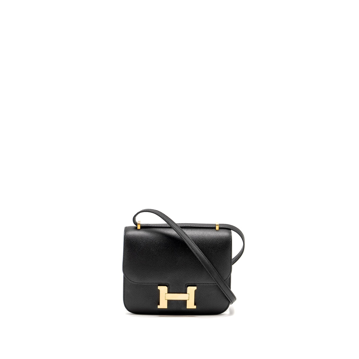 HERMES MINI CONSTANCE EPSOM BLACK RGHW
