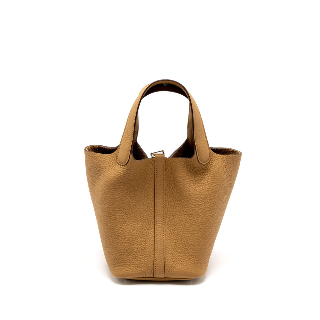 Hermes Picotin 18 Clemence Biscuit SHW