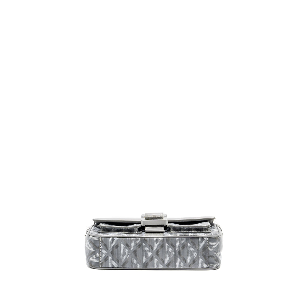 DIOR HIT THE ROAD BAG WITH STRAP DIOR CD DIAMOND CANVAS GREY MULTICOLOUR HARDWARE