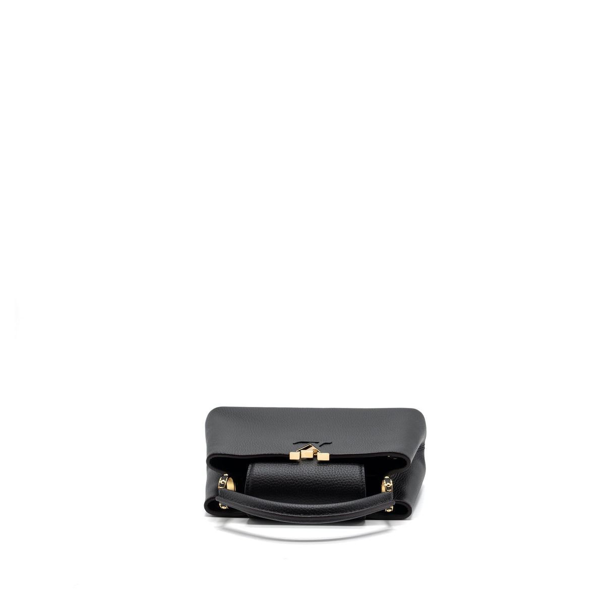 LOUIS VUITTON CAPUCINES BB TAURILLON BLACK GHW(NEW VERSION)