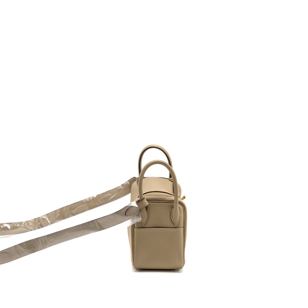 Hermes Mini Lindy II Clemence 8Q Beige Marfa GHW