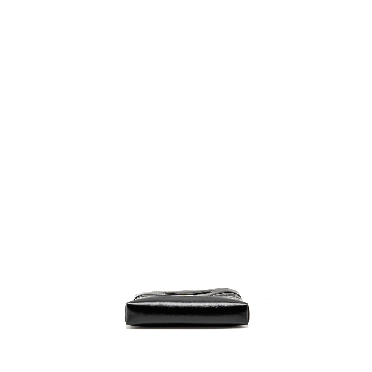 CHANEL MINI 31 CLUTCH WITH CHAIN SHINY LAMBSKIN BLACK LGHW (MICROCHIP)