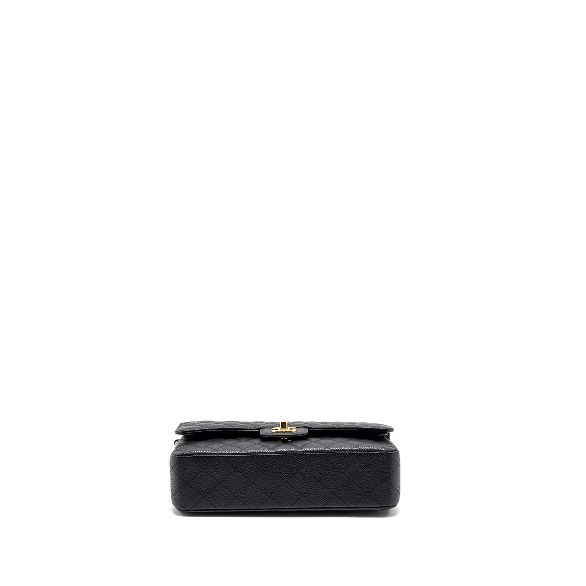 CHANEL MEDIUM CLASSIC DOUBLE FLAP BAG CAVIAR BLACK GHW