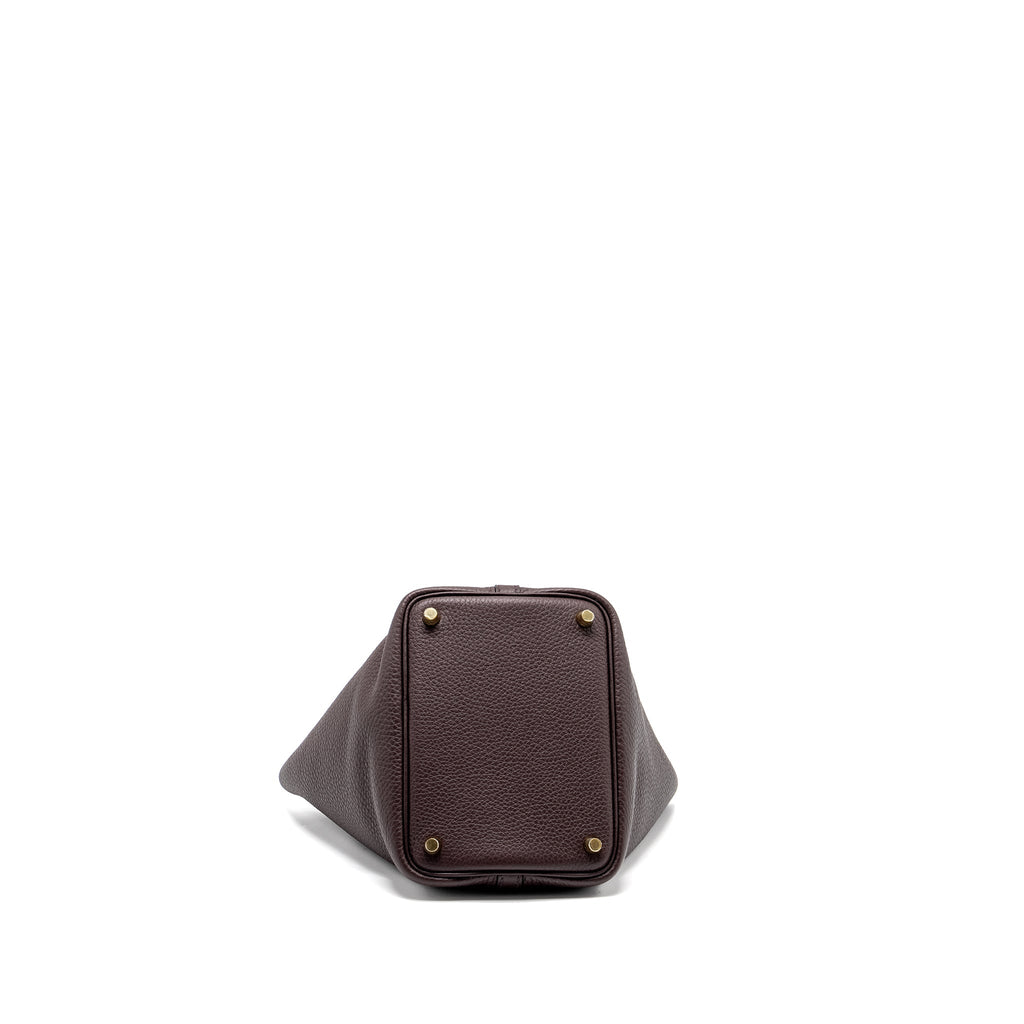 Hermes Picotin18 Lock Bag Clemence/Swift Rouge Sellier/Caban GHW