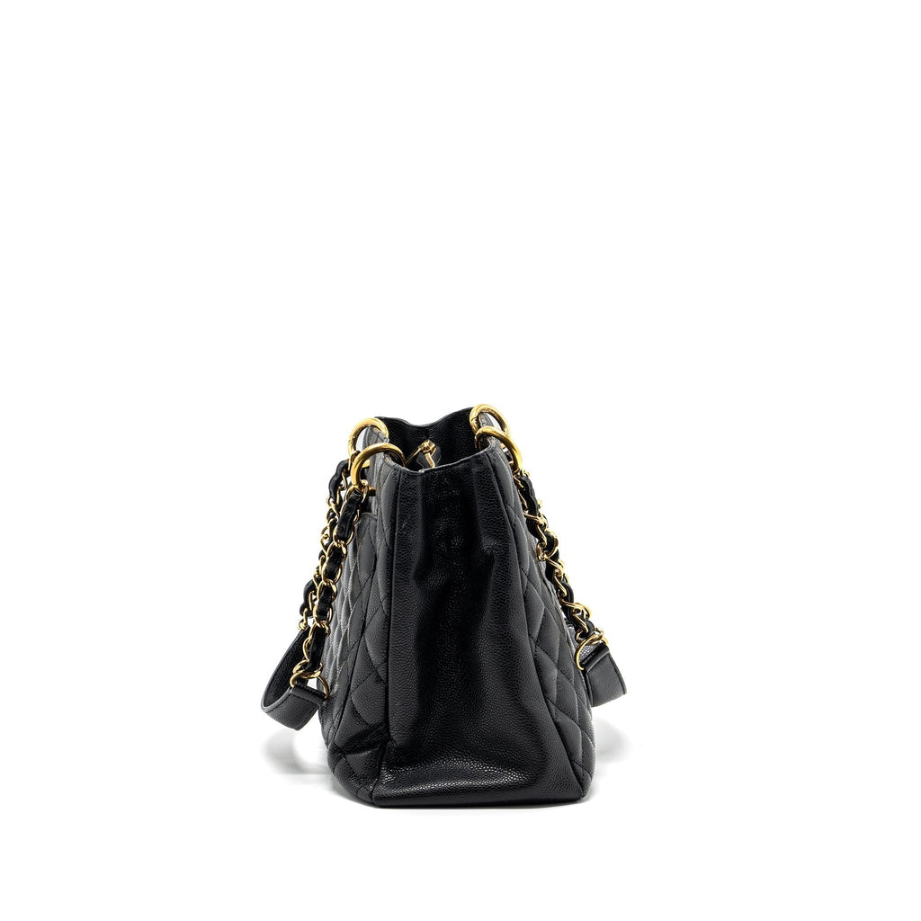CHANEL GRAND SHOPPING TOTE CAVIAR BLACK GHW