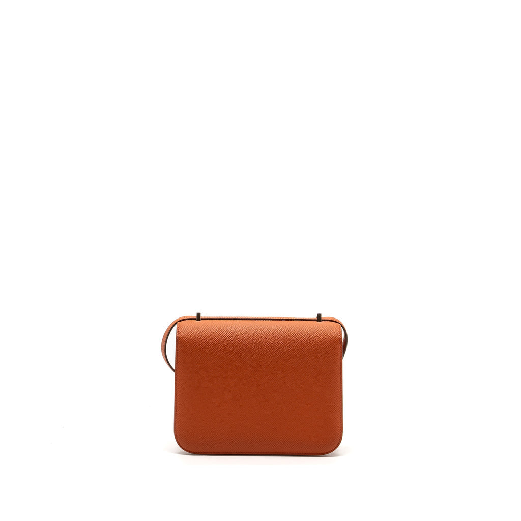 Hermes Mini Constance Epsom Terre Battue/ Rose Confetti SHW