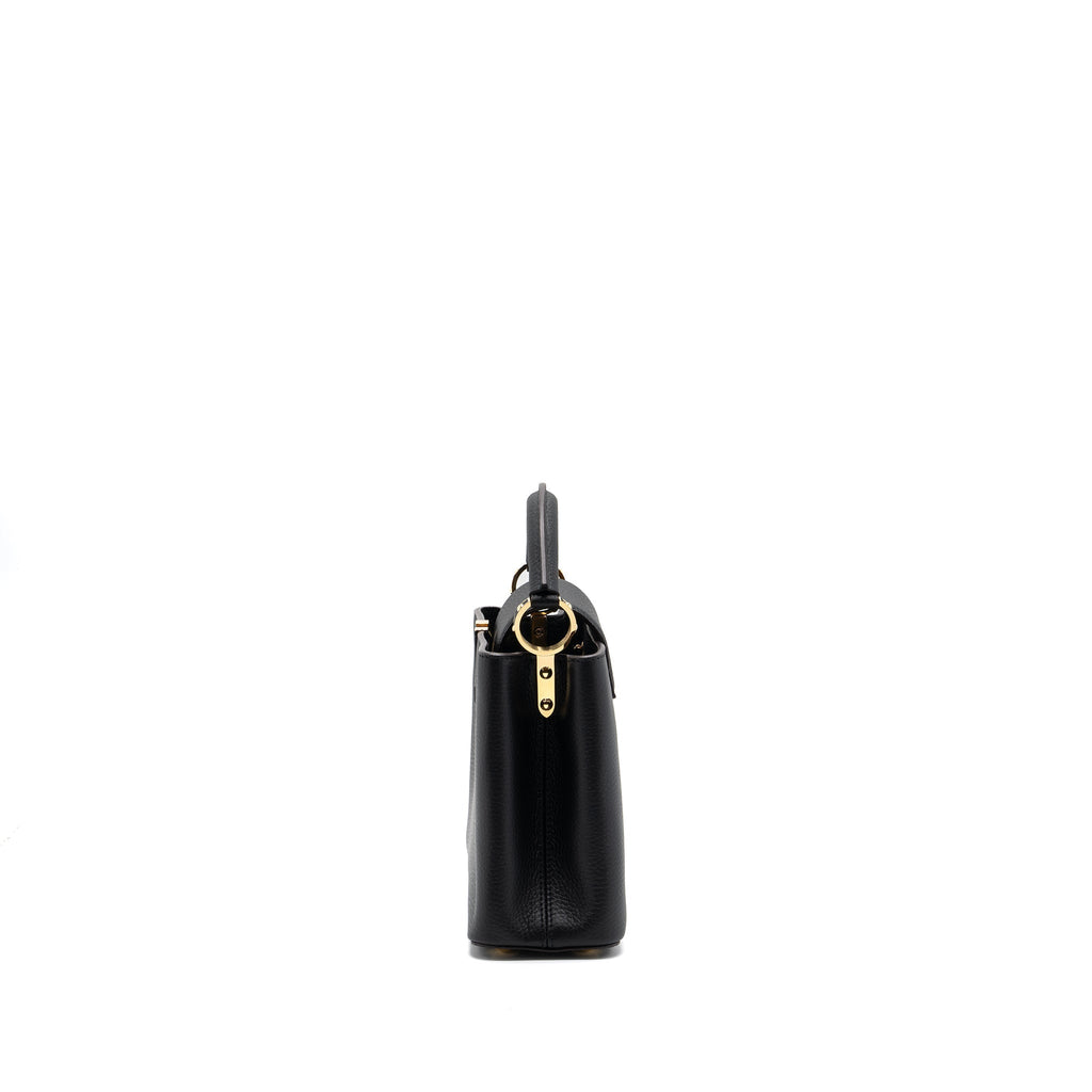 LOUIS VUITTON CAPUCINES BB TAURILLON BLACK GHW(NEW VERSION)