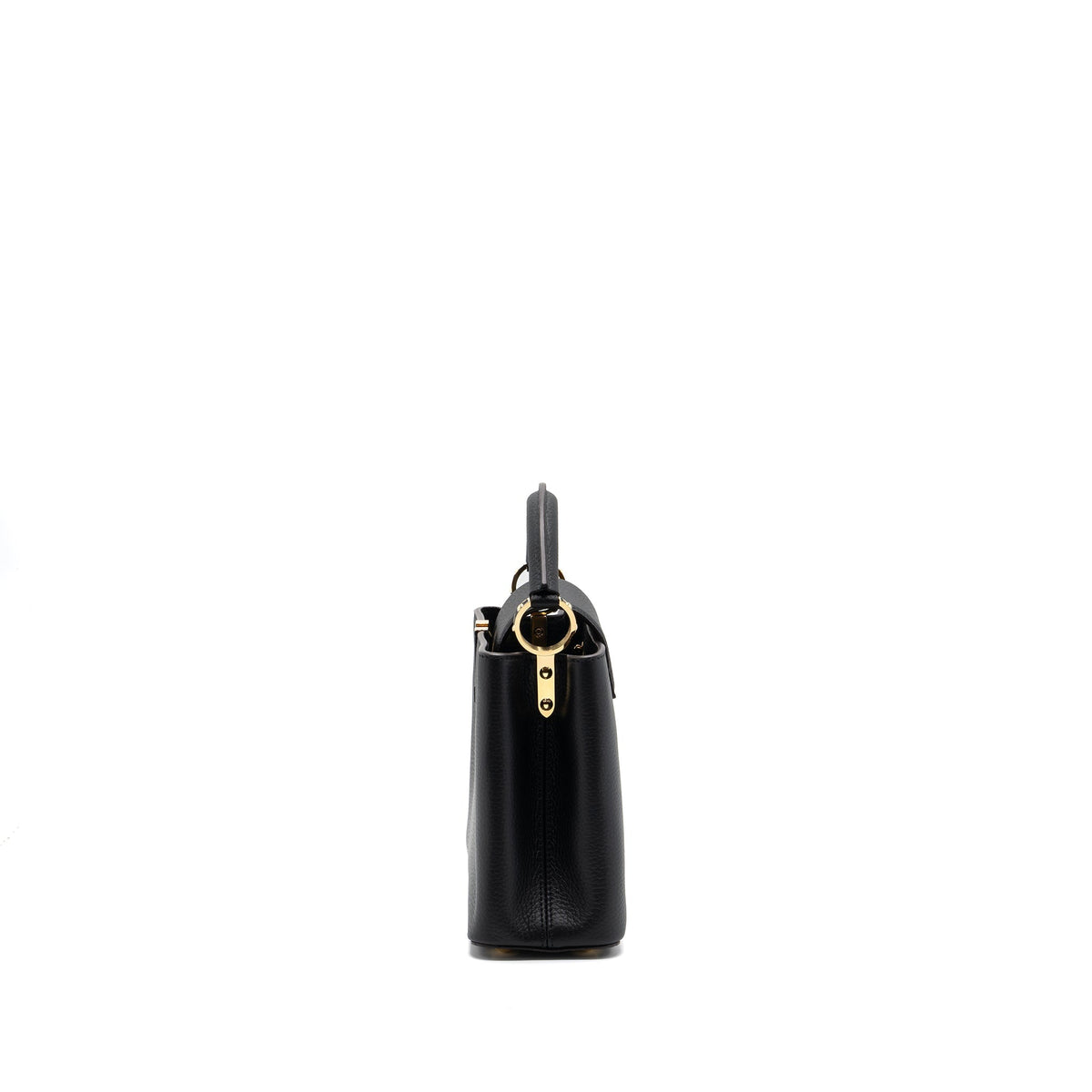 LOUIS VUITTON CAPUCINES BB TAURILLON BLACK GHW(NEW VERSION)