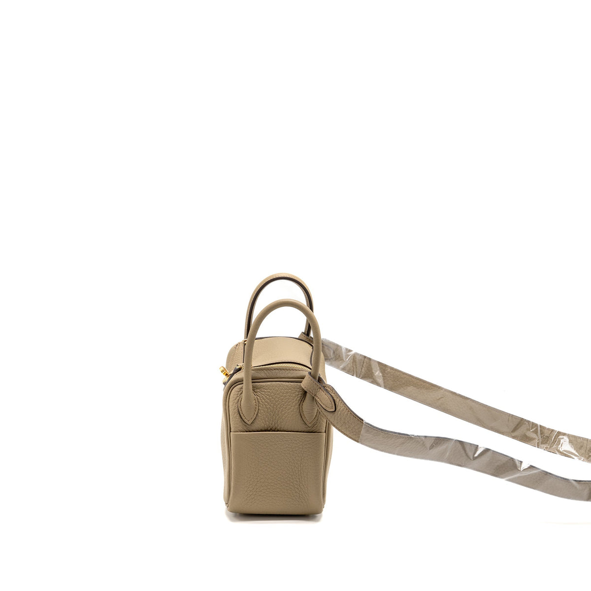 Hermes Mini Lindy II Clemence 8Q Beige Marfa GHW