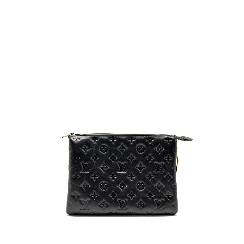 LOUIS VUITTON COUSSIN PM LAMBSKIN BLACK GHW