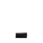CHANEL MINI 2.55 REISSUE WALLET ON CHAIN AGED CALFSKIN BLACK GHW(MICROCHIP)