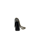 CHANEL MEDIUM CLASSIC DOUBLE FLAP BAG CAVIAR BLACK GHW