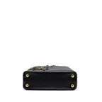 LOUIS VUITTON CAPUCINES BB WITH MONOGRAM FLOWER EMBELLISHMENTS TAURILLON BLACK GHW