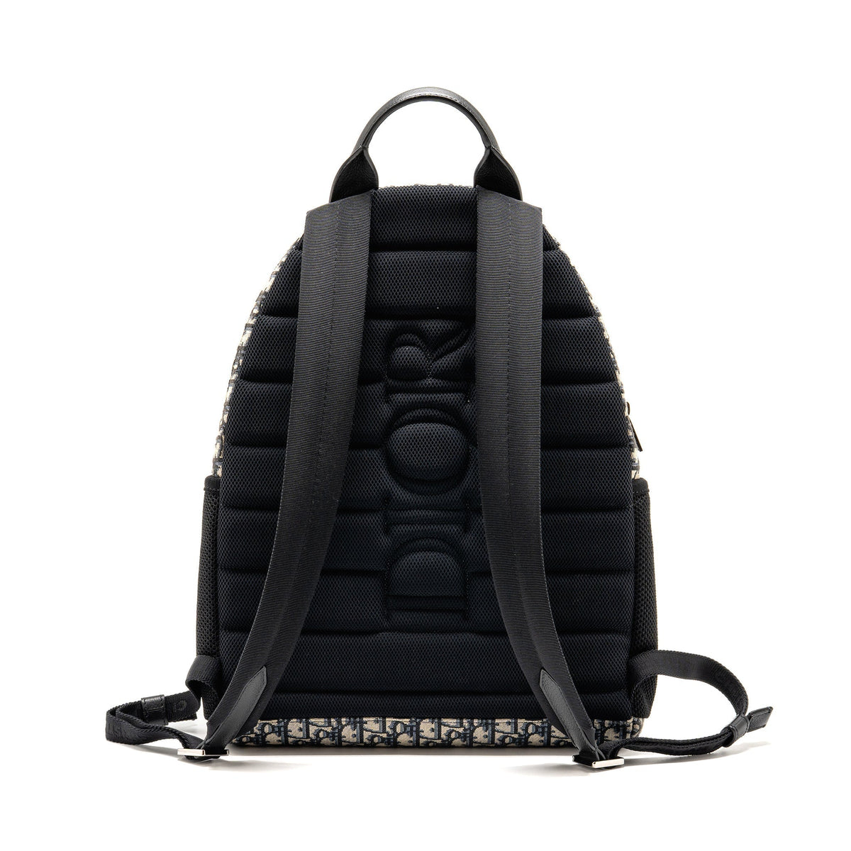 DIOR MEN’S BACKPACK DIOR OBLIQUE CANVAS / CALFSKIN BLUE / BLACK SHW