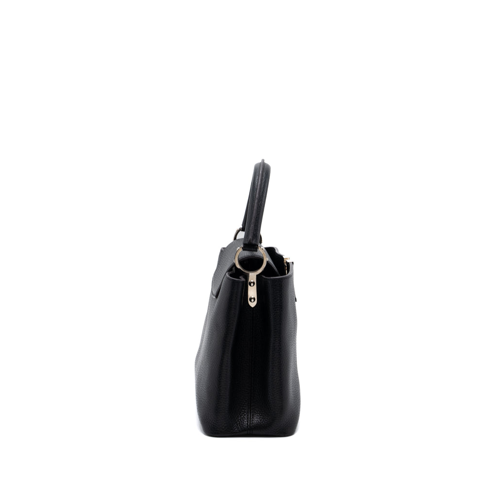 LOUIS VUITTON CAPUCINES PM CALFSKIN BLACK SHW