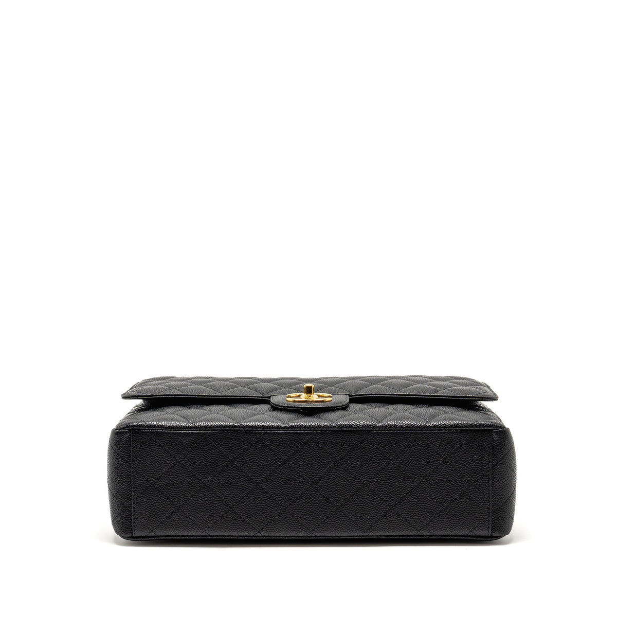 CHANEL MAXI CLASSIC DOUBLE FLAP BAG CAVIAR BLACK GHW