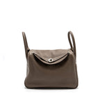 HERMES LINDY 30 CLEMENCE LEATHER ETOUPE SHW
