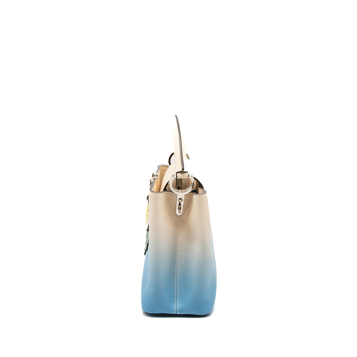 LOUIS VUITTON CAPUCINES MM TAURILLON OMBRÉ BLUE SHW (NEW VERSION)
