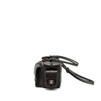 CHANEL VINTAGE CAMBO REPORTER BAG CALFSKIN DARK BROWN SHW