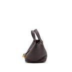 Hermes Picotin18 Lock Bag Clemence/Swift Rouge Sellier/Caban GHW