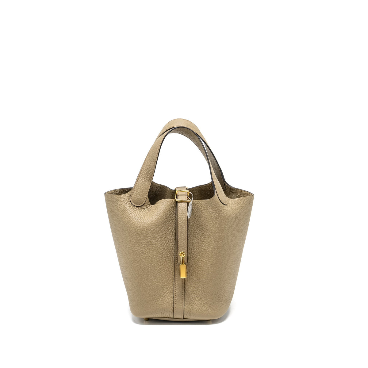 HERMES PICOTIN 18 LOCK BAG CLEMENCE BEIGE MARFA GHW