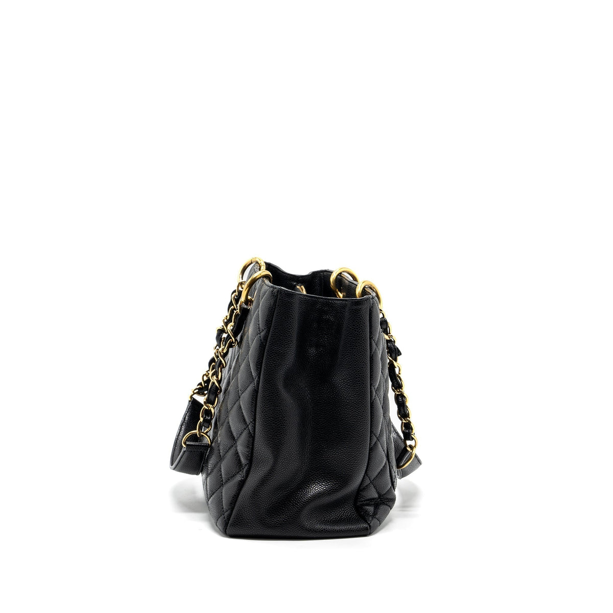 CHANEL GRAND SHOPPING TOTE CAVIAR BLACK GHW