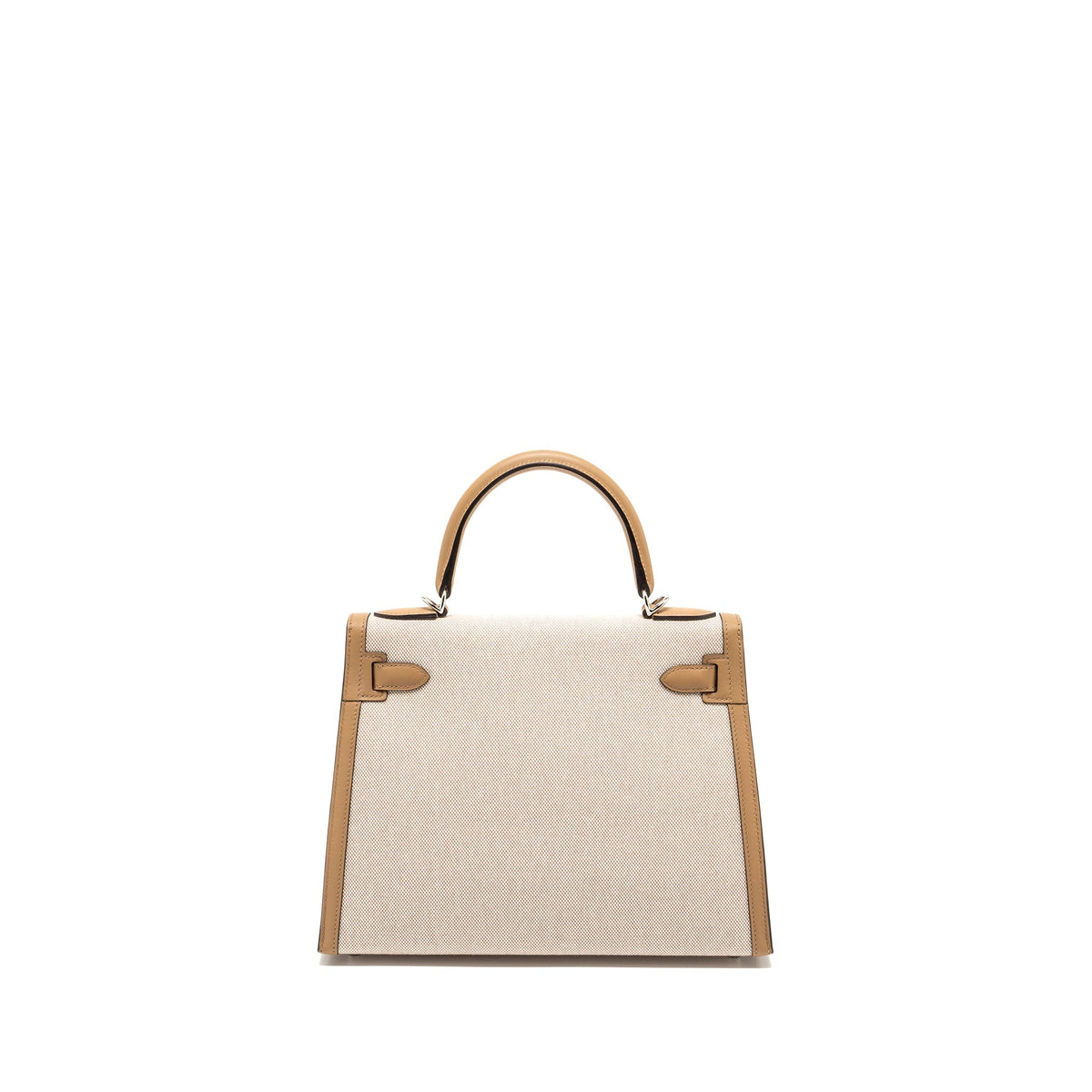 Hermes Kelly 28 Swift/Canvas Chai SHW
