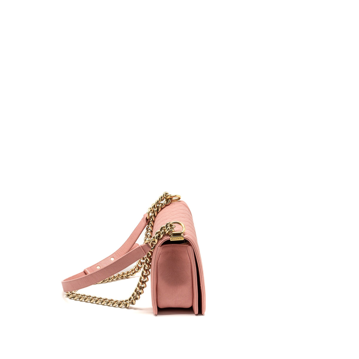 CHANEL MEDIUM BOY BAG CAVIAR PINK LGHW